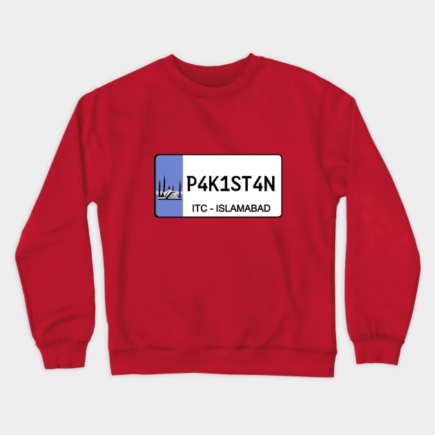 Pakistan car license plate Crewneck Sweatshirt by Travellers